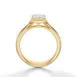 Pierścionek z diamentem w szlifie szmaragdowym SBPZ_071